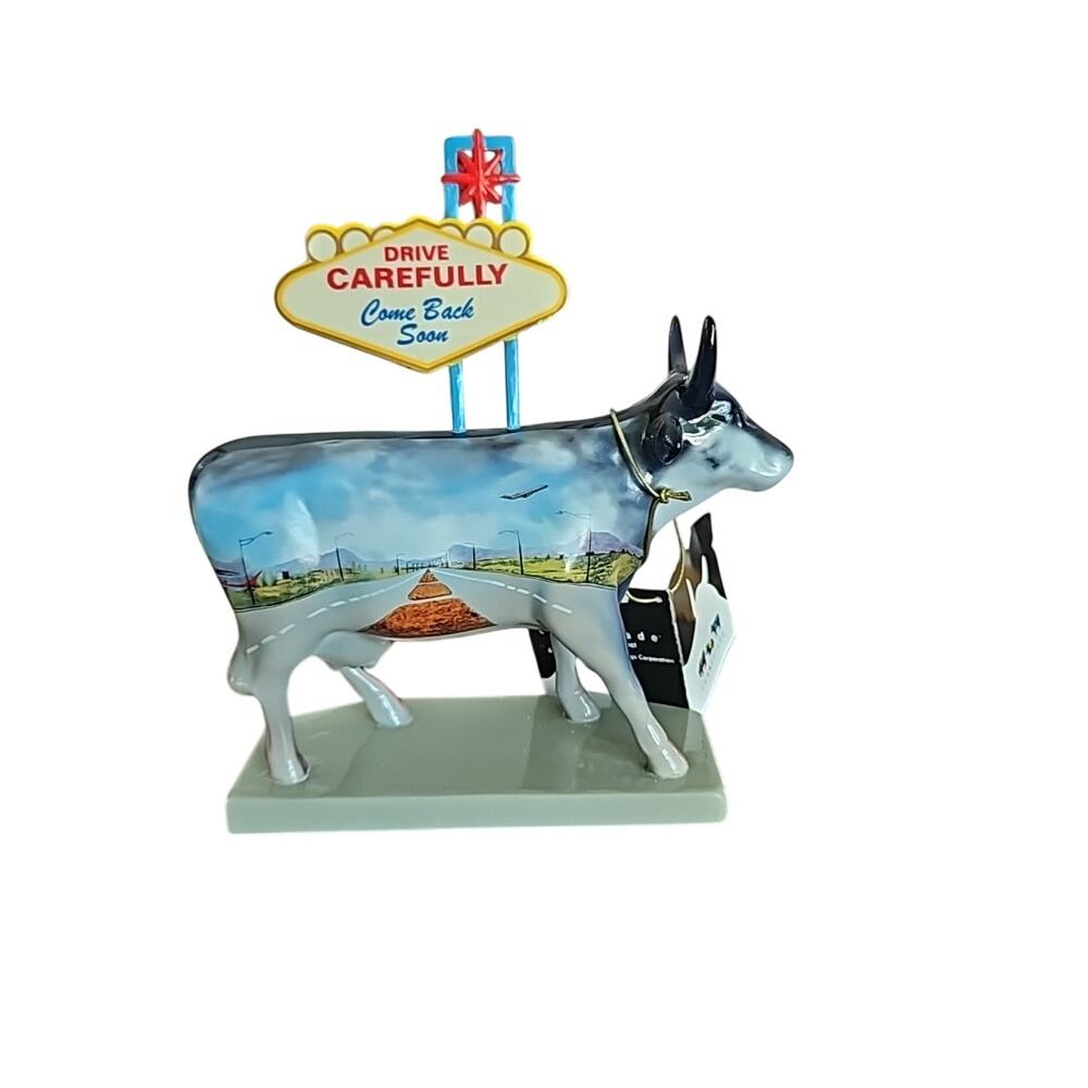 Cow Parade Welcome to Fabulous Las Vegas Nevada 7326 w/Box-2003-Vintage